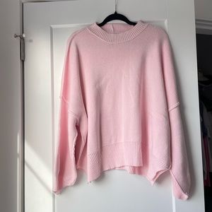 Martha Sweater in Pink-Grey Bandit